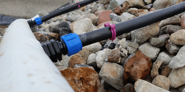 Drip Irrigation for Heap Leaching 