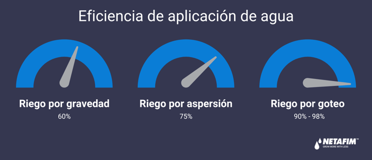 Eficiencia de aplicación de agua